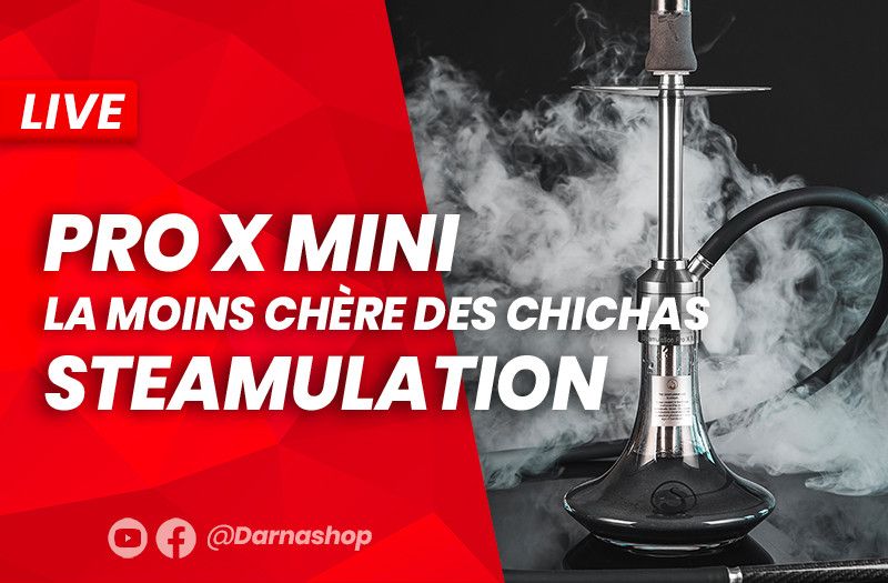 Notre avis sur la nouvelle chicha Steamulation PRO X MINI aux 15 purges!